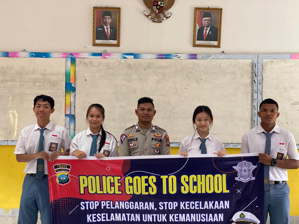 Satlantas Polres Lingga Sosialisasikan Kamseltibcarlantas di SMAN 2 Singkep