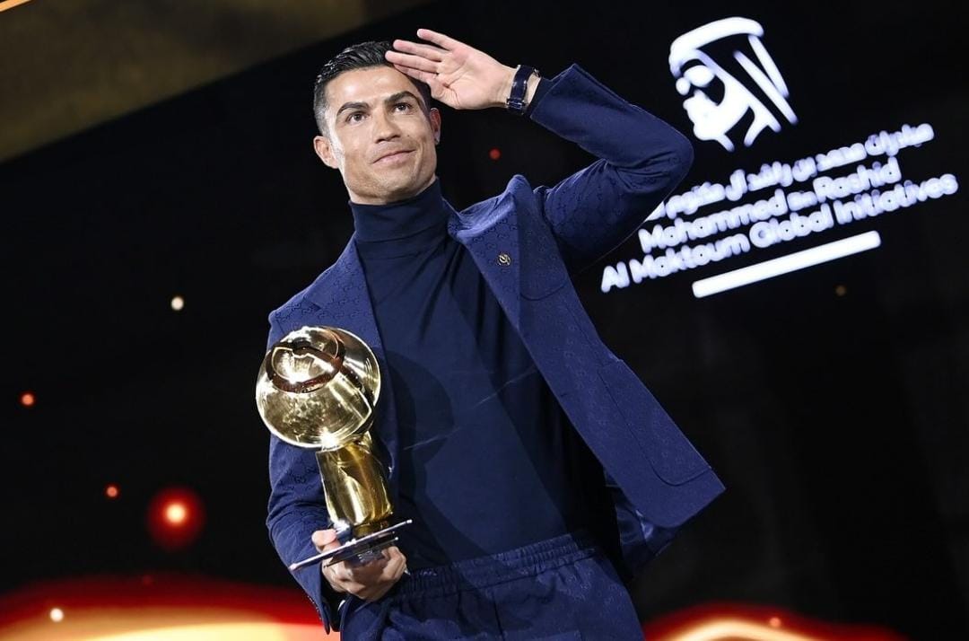 Cristiano Ronaldo Raih Tiga Penghargaan di Globe Soccer Awards 2023