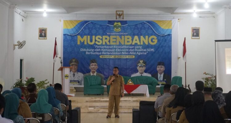 Bupati Nizar Buka Musrenbang Kecamatan Singkep