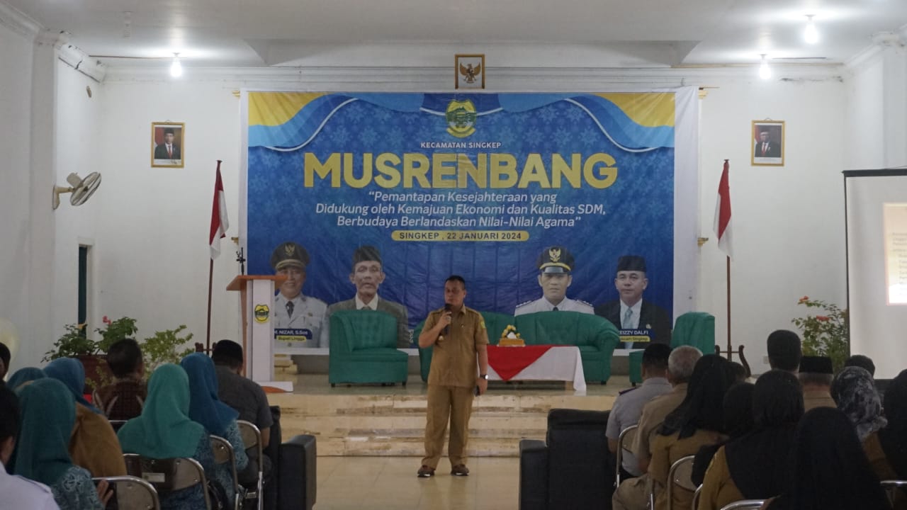 Bupati Nizar Buka Musrenbang Kecamatan Singkep