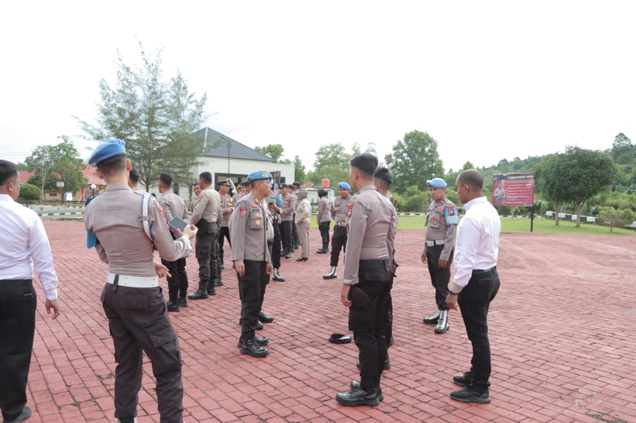 Opsgaktiblin Polres Lingga, Tingkatkan Kedisiplinan Personel Polri