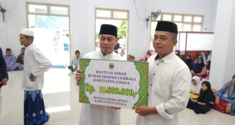 Bupati Nizar Safari Ramadhan Ke Masjid Al-Fattah Desa Tanjung Harapan