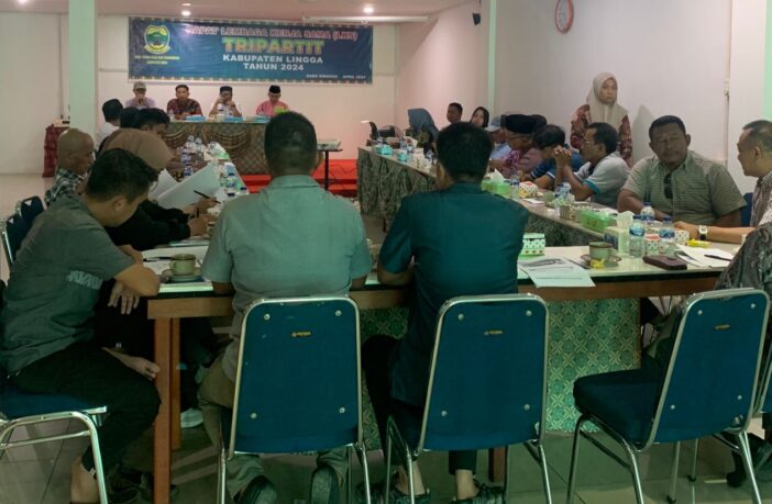 Disnakertrans Lingga Rapat LKS Tripartit 2024