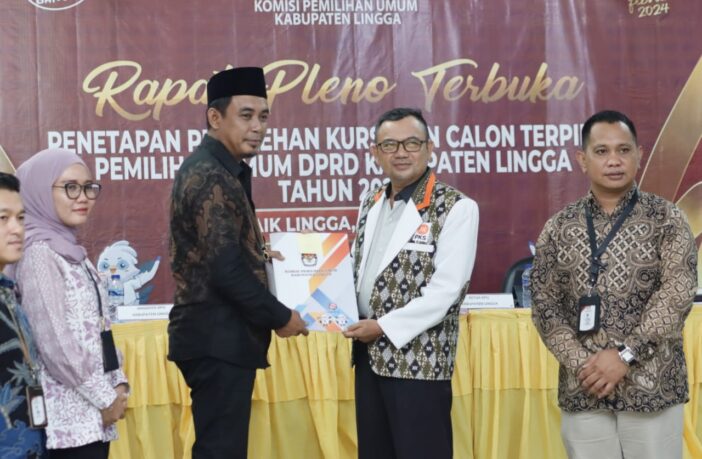 KPU Lingga Gelar Rapat Pleno Terbuka Penetapan Calon Terpilih pada Pileg 2024