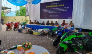 22 unit sepeda motor bekas diselundupkan dari Thailand, dan ditangkap petugas Bea Cukai di Aceh | Foto: Bea Cukai