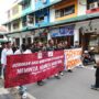 Tuntut Dana Pendidikan Kepri, Mahasiswa Gelar Aksi Unjuk Rasa di BRK Syariah Tanjungpinang | fotografer: Cahyo Aji