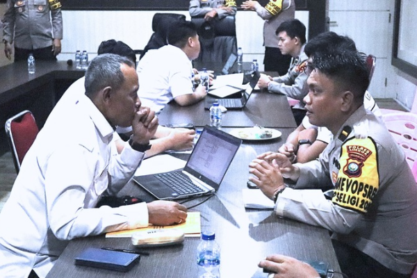 Tim Wasops Mantap Praja Seligi 2024 Lakukan Pengecekan di Polres Lingga | fotografer: ist