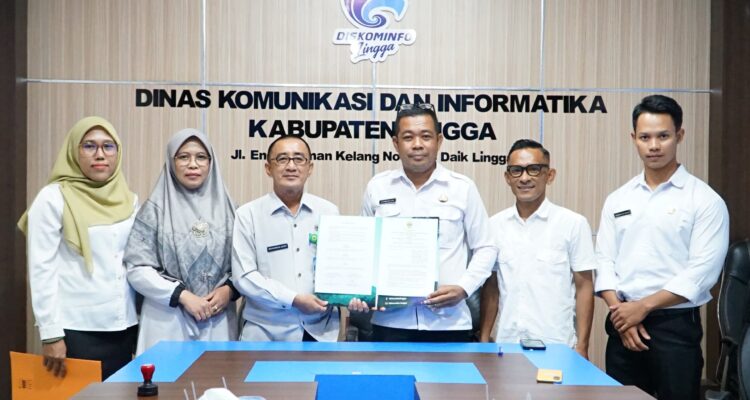Diskominfo dan Dinsos Lingga Teken MoU Fasilitasi Informasi Ramah Anak