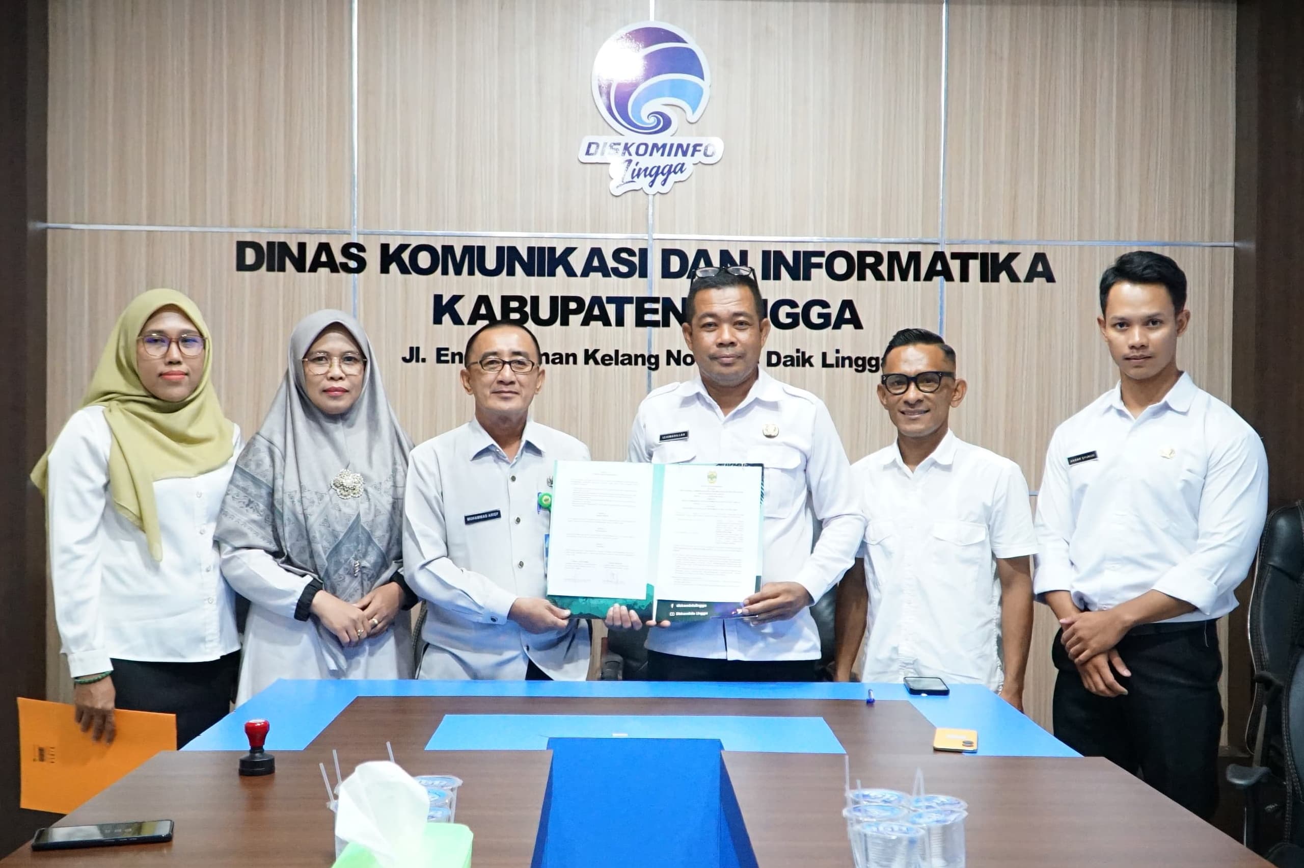 Diskominfo dan Dinsos Lingga Teken MoU Fasilitasi Informasi Ramah Anak