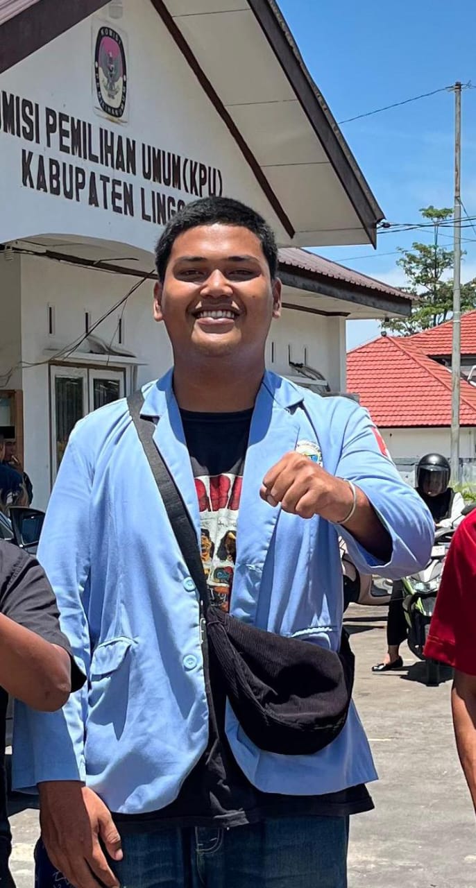 Said Farhan fFalahis Al Ghiffari, Ketua BEM STISIP Bunda Tanah Melayu Kabupaten Lingga. F. Redaksi