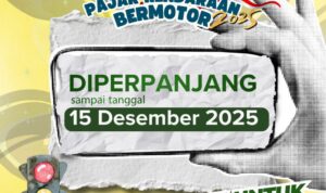 Brosur informasi perpanjang pemutihan pajak kendaraan bermotor tahun 2025. F. Redaksi Brosur informasi perpanjang pemutihan pajak kendaraan bermotor tahun 2025. F. Redaksi