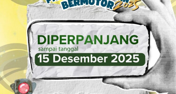 Brosur informasi perpanjang pemutihan pajak kendaraan bermotor tahun 2025. F. Redaksi