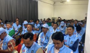 Peserta pelatihan peningkatan Sumber Daya Manusia pengurus Koperasi Desa Merah Putih Kabupaten Lingga di Hotel Sakura Dabo Singkep. F. Redaksi
