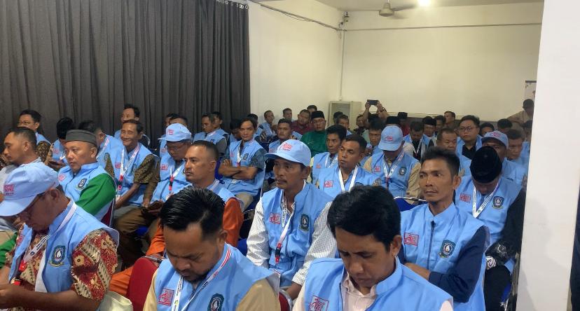 Peserta pelatihan peningkatan Sumber Daya Manusia pengurus Koperasi Desa Merah Putih Kabupaten Lingga di Hotel Sakura Dabo Singkep. F. Redaksi