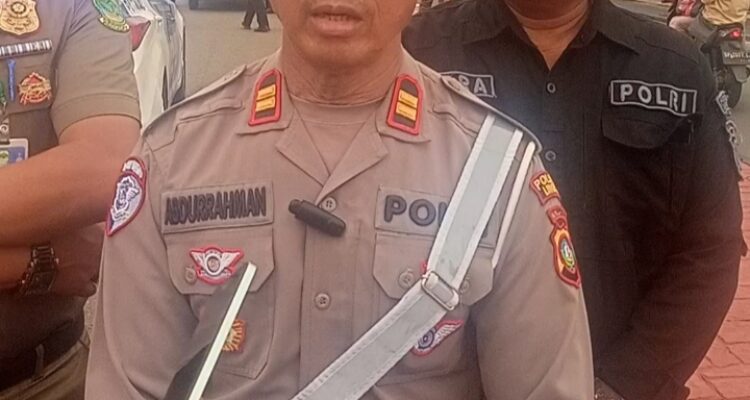 IPTU Abdurahman, Kasat Lantas Polres Lingga. F. Redaksi