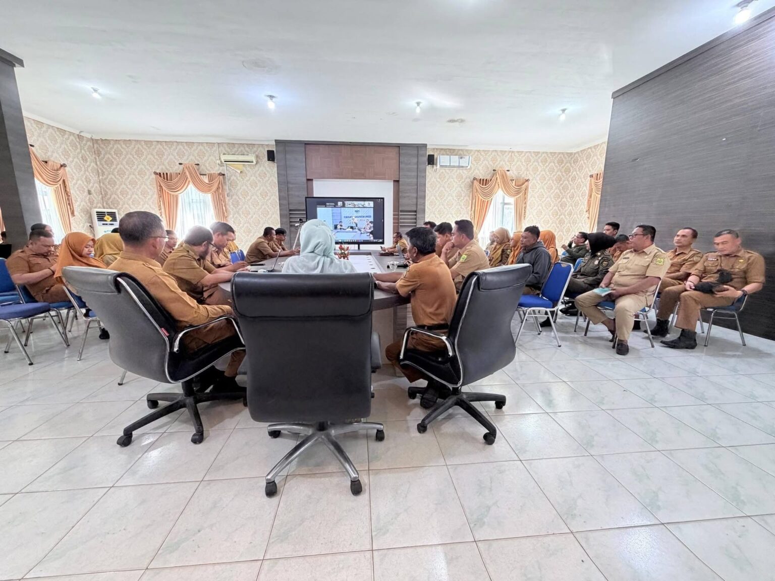 Pemkab Lingga Gelar Rakor Persiapan Penilaian SPIP Tahun 2026 Bersama BPKP Kepri | f. Diskominfo Lingga